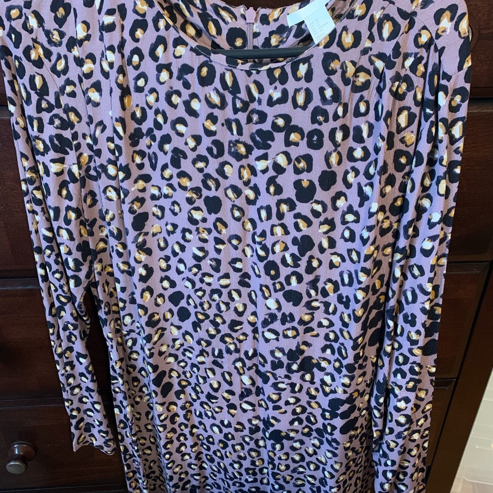 Purple Leopard Dress